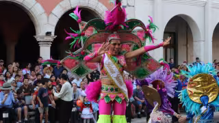 Desfile infantil del Carnaval de Mérida 2026.