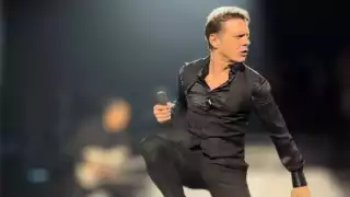 Luis Miguel durante su gira de conciertos en España