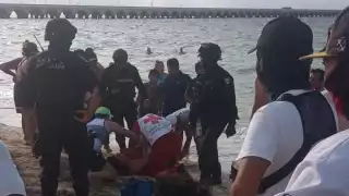 Agentes acudieron al llamado de emergencia en Progreso