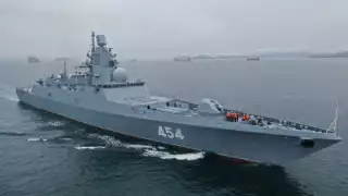 La Fragata rusa Almirante Gorshkov llega al puerto de La Habana, Cuba, en una operación que ya es monitoreada por los fuerzas armadas estadounidenses