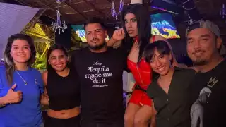 Integrantes de la comunidad LGBT+ en Playa del Carmen