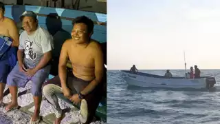 Los hombres habían salido a pescar a unos 20 kilómetros de la costa cuando la embarcación presentó una falla