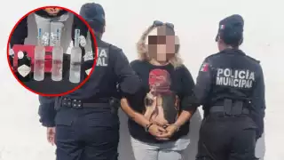 La mujer fue descubierta por las cámaras de seguridad del establecimiento
