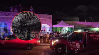 Un severo incendio se registró durante la madrugada de este martes en la colonia Morelos.
