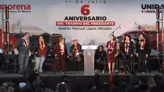 En el Centro Cultural Los Pinos se celebra el sexto aniversario del inicio de la Cuarta Transformación