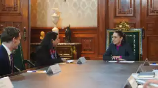Reunión de la presidenta Clsaudia Sheinbaum con Shelly Shetty, directora ejecutiva en Fitch Ratings