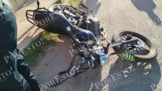 Estudiante del CBTIS resultó con fractura tras ser impactado por una conductora en Calkiní.