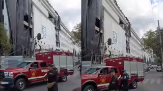 Cae techumbre de remodelación de la Fiscalía CDMX.