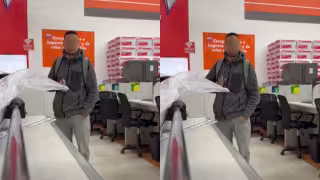 El hombre fue viralizado en redes sociales y nombrado Lord Office Depot
