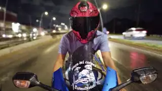Motociclista inconforme en Playa del Carmen