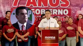 Erick Reyes, dirigente estatal de Morena, reveló investigaciones por presunto desvío de 500 millones de pesos en el gobierno de Alejandro Moreno Cárdenas.