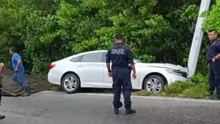 Patricio Patrón se estrelló contra un poste de luz