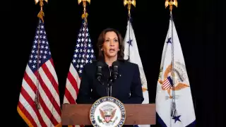 Kamala Harris, vicepresidenta y candidata demócrata a la presidencia de Estados Unidos