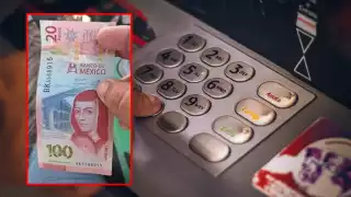 El billete de 120 pesos salió de un cajero automático
