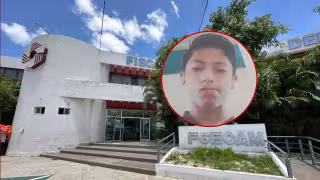 Un repartidor resultó lesionado tras ser embestido por otra motocicleta en Ciudad del Carmen.