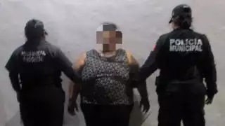 La mujer fue trasladada a la comandancia municipal de Progreso