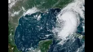 El Huracán Debby toco tierra la mañana de este lunes en Florida, Estados Unidos, con categoría 1