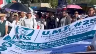 Gobierno de la CDMX reporta saldo blanco tras marcha de trabajadores del IMSS.