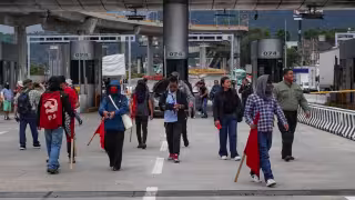 Se espera que el contingente llegue alrededor de las 10:30 horas