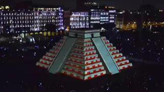 La Pirámide de Kukulcán se apoderó del Zócalo de CDMX