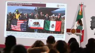 El gobierno californiano proporcionó equipo especializado y organizó sesiones de información estratégica para la brigada mexicana