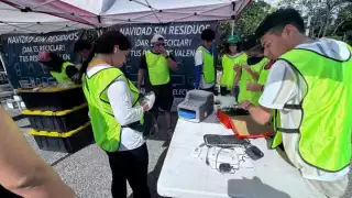 Trueque "Navidad sin residuos" reúne 334.1 kg de reciclables y 294 electrónicos