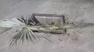 Una rejilla pluvial expuesta en la colonia Guadalupe mantiene en riesgo constante a conductores y ciclistas en Champotón.