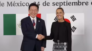 Lee Jae-Myung, presidente de Corea del Sur y Claudia Sheinbaum Pardo, presidenta de México