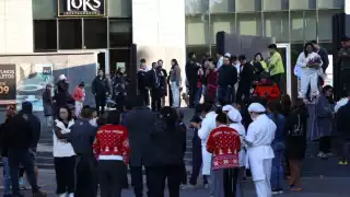 Una parte importante de los videos difundidos muestran evacuaciones ordenadas