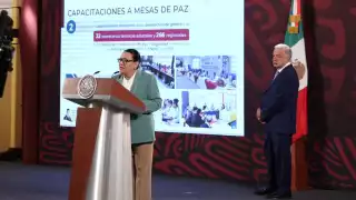 Rosa Icela Rodríguez, titular de Seguridad y Protección Ciudadana destacó la dsminución de feminicidios en este sexenio