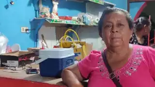 Mireya Changs, una de las locatarias perjudicadas