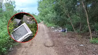 Monte, basura y víboras: abandono del predio del hospital en José María Morelos