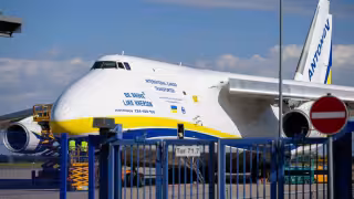 El dron fue encontrado cerca de una aeronave Antonov utilizada por una compañía ucraniana para el traslado de carga pesada