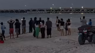 Policías detuvieron a la pareja tras intentar escapar en el mar en Progreso