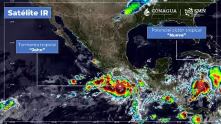 La Tormenta Tropical John se estaría elevando a Huracán categoría 1 este mismo lunes