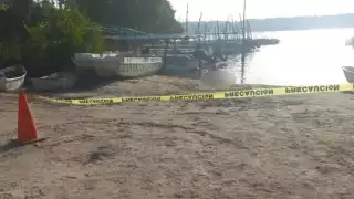 Elementos de la Policía Municipal de Celestún y agentes estatales de la SSP acordonaron la zona