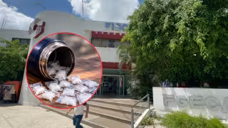 Decomisan dosis de cristal en termo dentro de preparatoria en Campeche