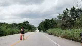 Reynaldo de 27 años, falleció tras un accidente en motocicleta en el kilómetro 9 de la carretera Escárcega-Champotón