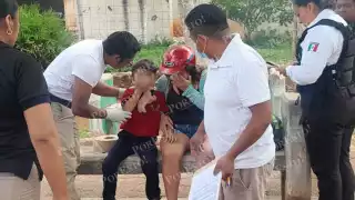 Niño de 3 años y su madre resultan heridos tras accidente por falla mecánica