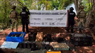 Durante las acciones también se ubicó un sitio utilizado presuntamente para la producción de sustancias ilícitas