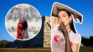Dukagjin y Anesa Lipa, padres de la cantante Dua Lipa en Chichén Itzá