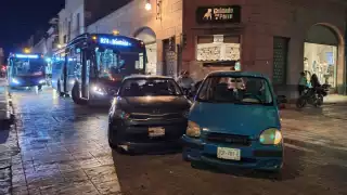 Así terminaron ambos automóviles en Mérida