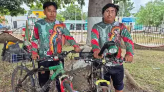 Antorchistas calkinienses avanzan hacia Campeche para llegar antes del 12 de diciembre