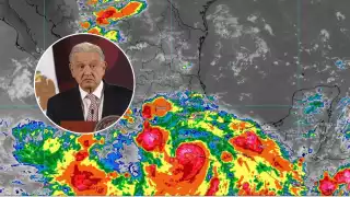 El presidente López Obrador emitió un aviso urgente por la inminente llegada del huracán John