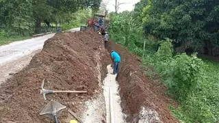 Así van los trabajos en Palizada