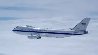 El E-4B es considerado uno de los aviones más sofisticados y estratégicos de la Fuerza Aérea estadounidense