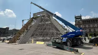Así luce la representación de la Pirámide de Chichén Itzá en CDMX