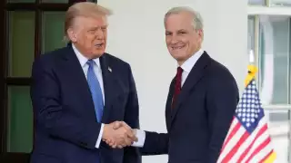 El presidente de Estados Unidos, Donald Trump, recibió en la Casa Blanca al  primer ministro noruego, Jonas Gahr Støre