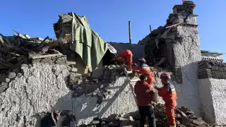 El temblor también se sintió en zonas de Nepal y varios estados del norte de la India