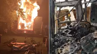 El propietario del predio descubrió el incendio en la madrugada y no pudo controlarlo